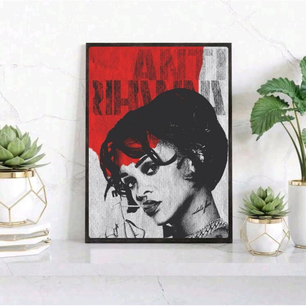 Rihanna - Anti Poster with Frame - Vibes DistrictRihanna - Anti Poster with Frame poster SilverVibes District
