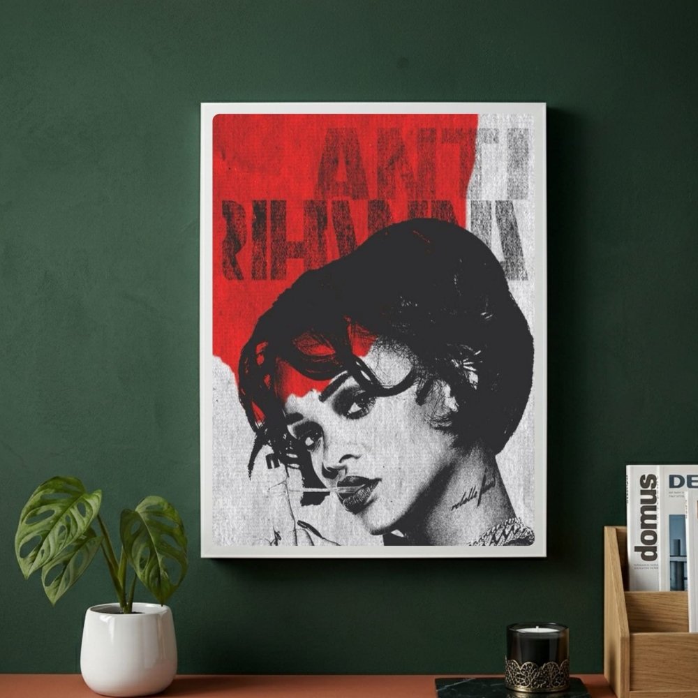 Rihanna - Anti Poster with Frame - Vibes DistrictRihanna - Anti Poster with Frame poster SilverVibes District