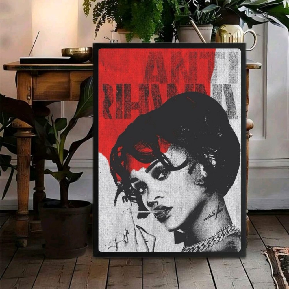 Rihanna - Anti Poster with Frame - Vibes DistrictRihanna - Anti Poster with Frame poster SilverVibes District