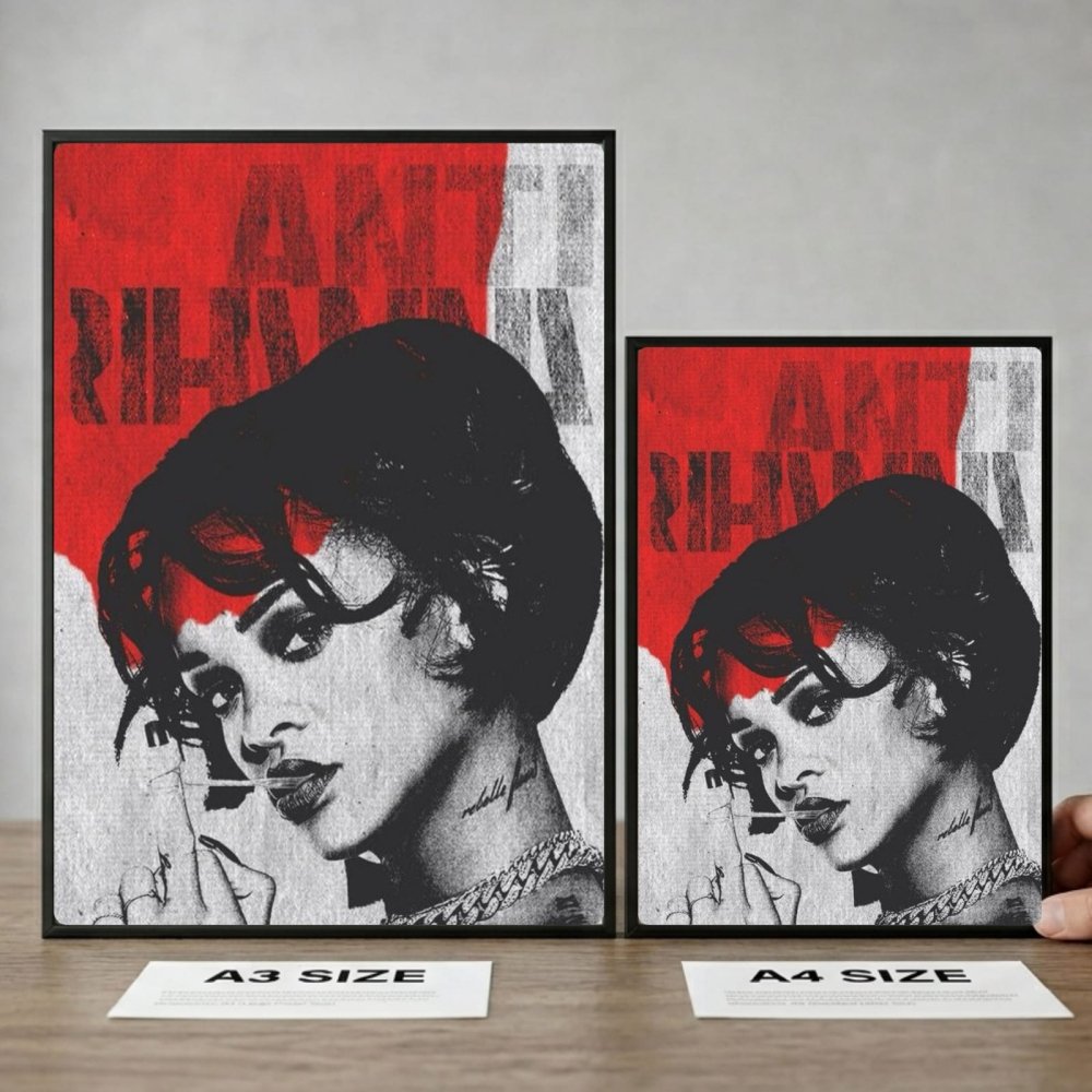 Rihanna - Anti Poster with Frame - Vibes DistrictRihanna - Anti Poster with Frame poster SilverVibes District