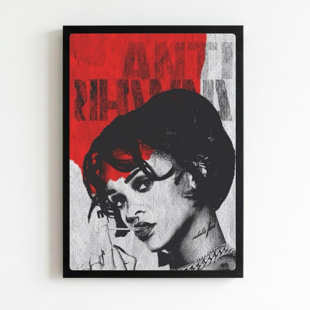 Rihanna - Anti Poster with Frame - Vibes DistrictRihanna - Anti Poster with Frame poster NeroVibes District