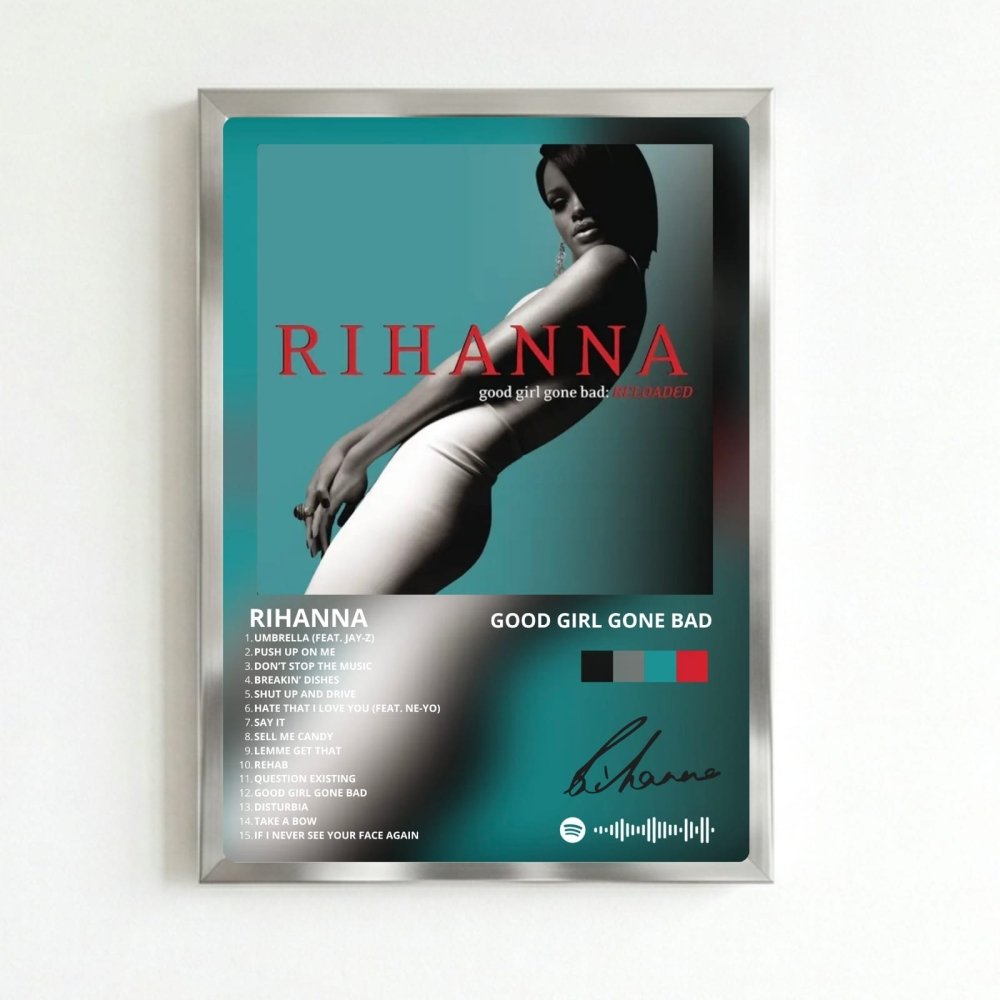 Rihanna - Good Girl Gone Bad Poster with Frame - Vibes DistrictRihanna - Good Girl Gone Bad Poster with Frame poster SilverVibes District