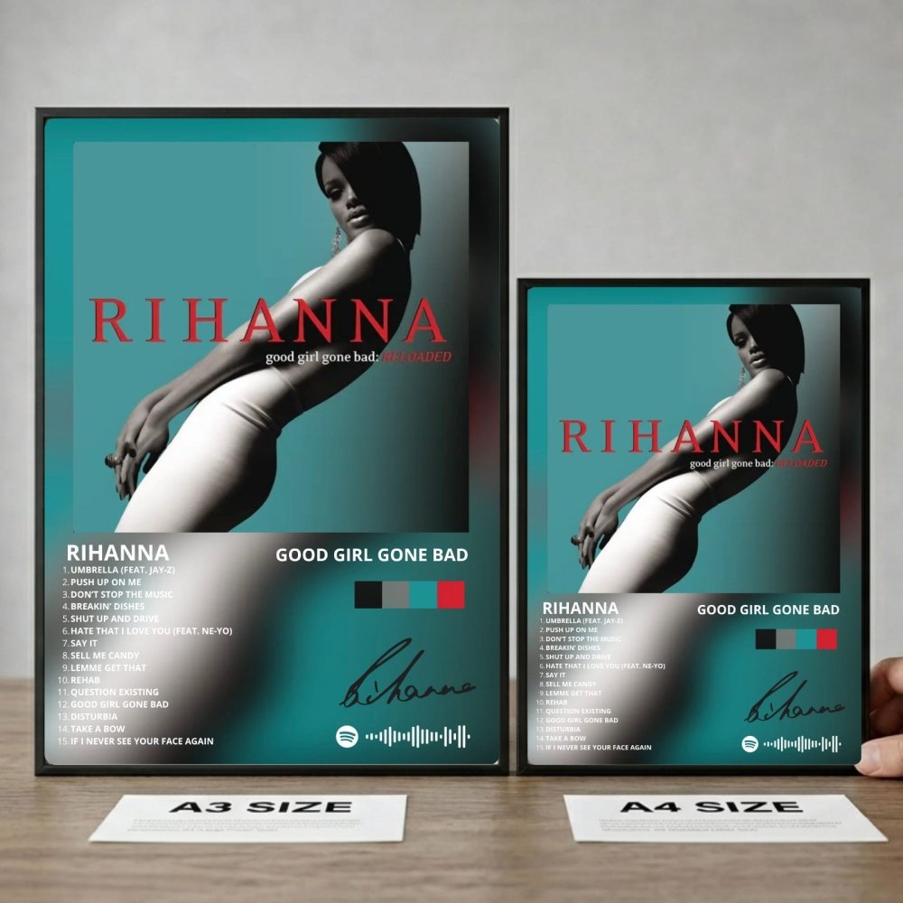 Rihanna - Good Girl Gone Bad Poster with Frame - Vibes DistrictRihanna - Good Girl Gone Bad Poster with Frame poster SilverVibes District