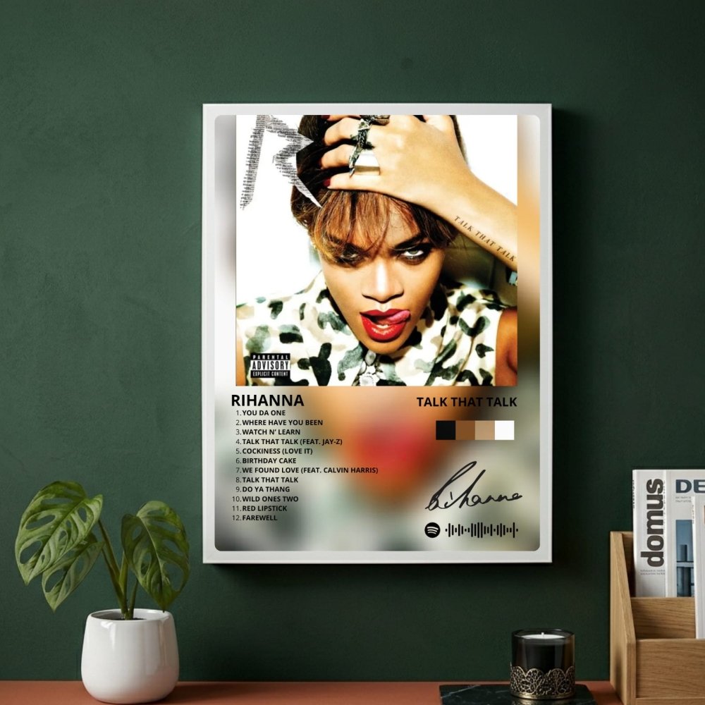 Rihanna - Talk That Talk Poster with Frame - Vibes DistrictRihanna - Talk That Talk Poster with Frame poster GoldVibes District