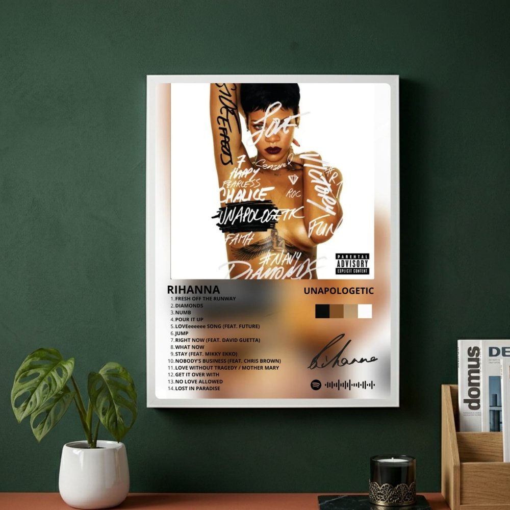 Rihanna - Unapologetic Poster with Frame - Vibes DistrictRihanna - Unapologetic Poster with Frame poster GoldVibes District
