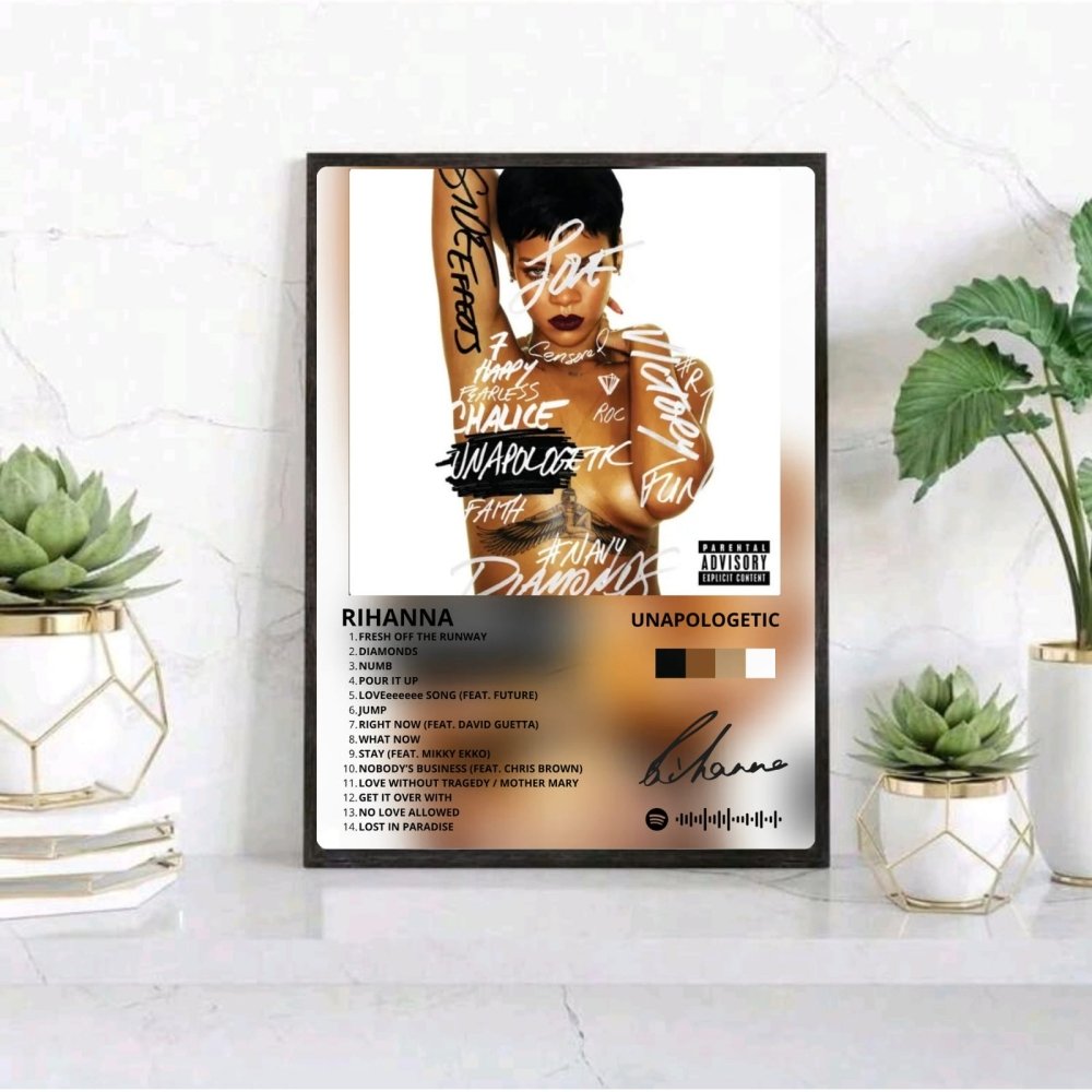 Rihanna - Unapologetic Poster with Frame - Vibes DistrictRihanna - Unapologetic Poster with Frame poster GoldVibes District