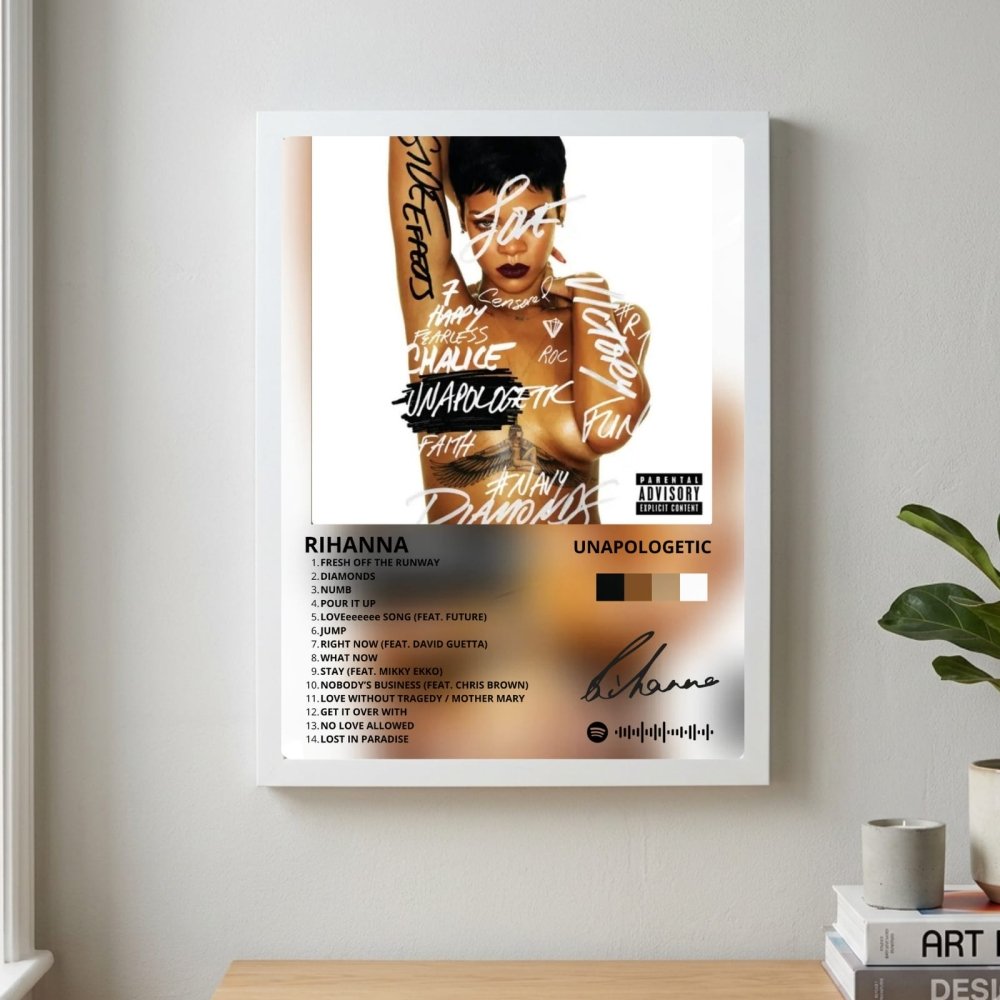 Rihanna - Unapologetic Poster with Frame - Vibes DistrictRihanna - Unapologetic Poster with Frame poster GoldVibes District