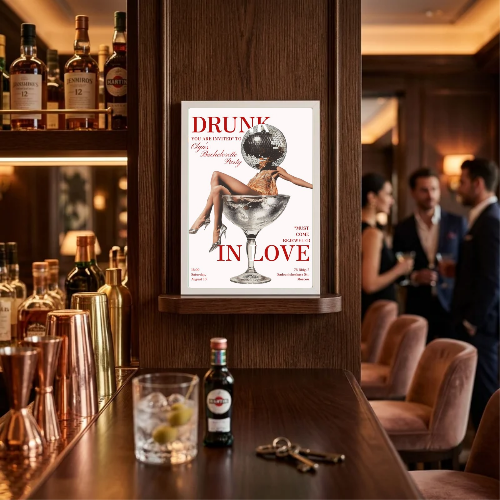 bar and restaurant decoration martini chic