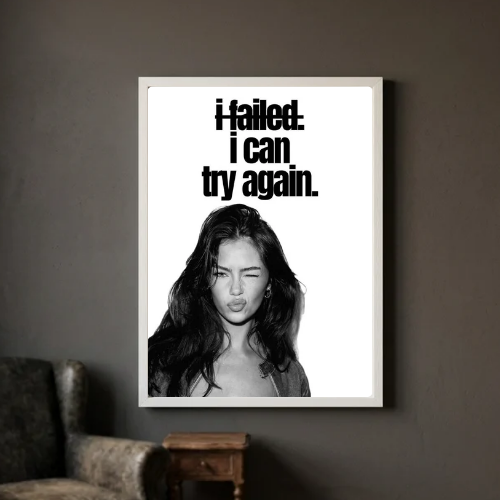 Chic room girl poster