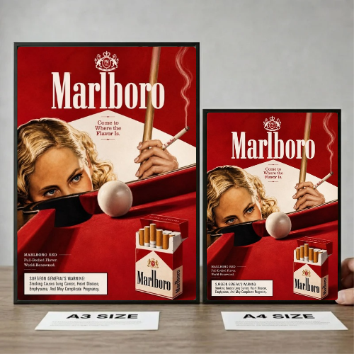 bar and restaurant decoration, Marlboro sigarette