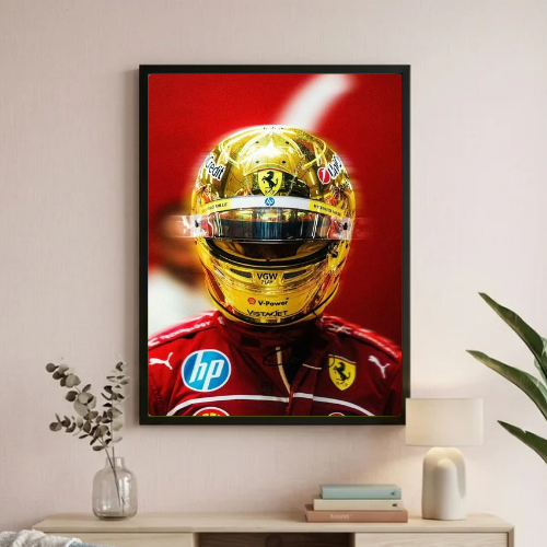 lewis hamilton ferrari poster with frame