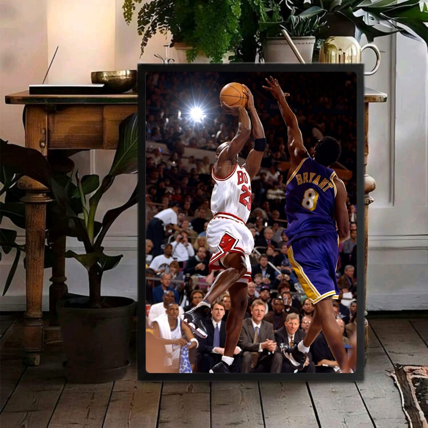 Michael Jordan and Kobe Briant - Basket