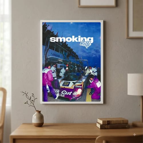 Motor sport smoking kills aesthetics