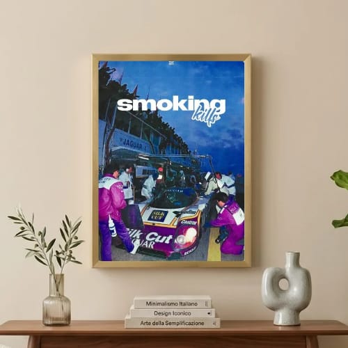 Motor sport smoking kills aesthetics