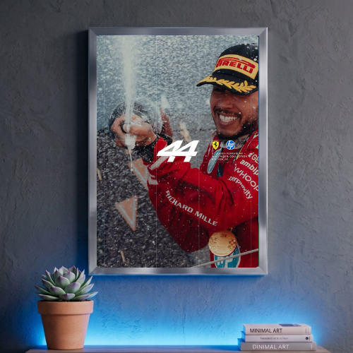 lewis hamilton ferrari poster with frame