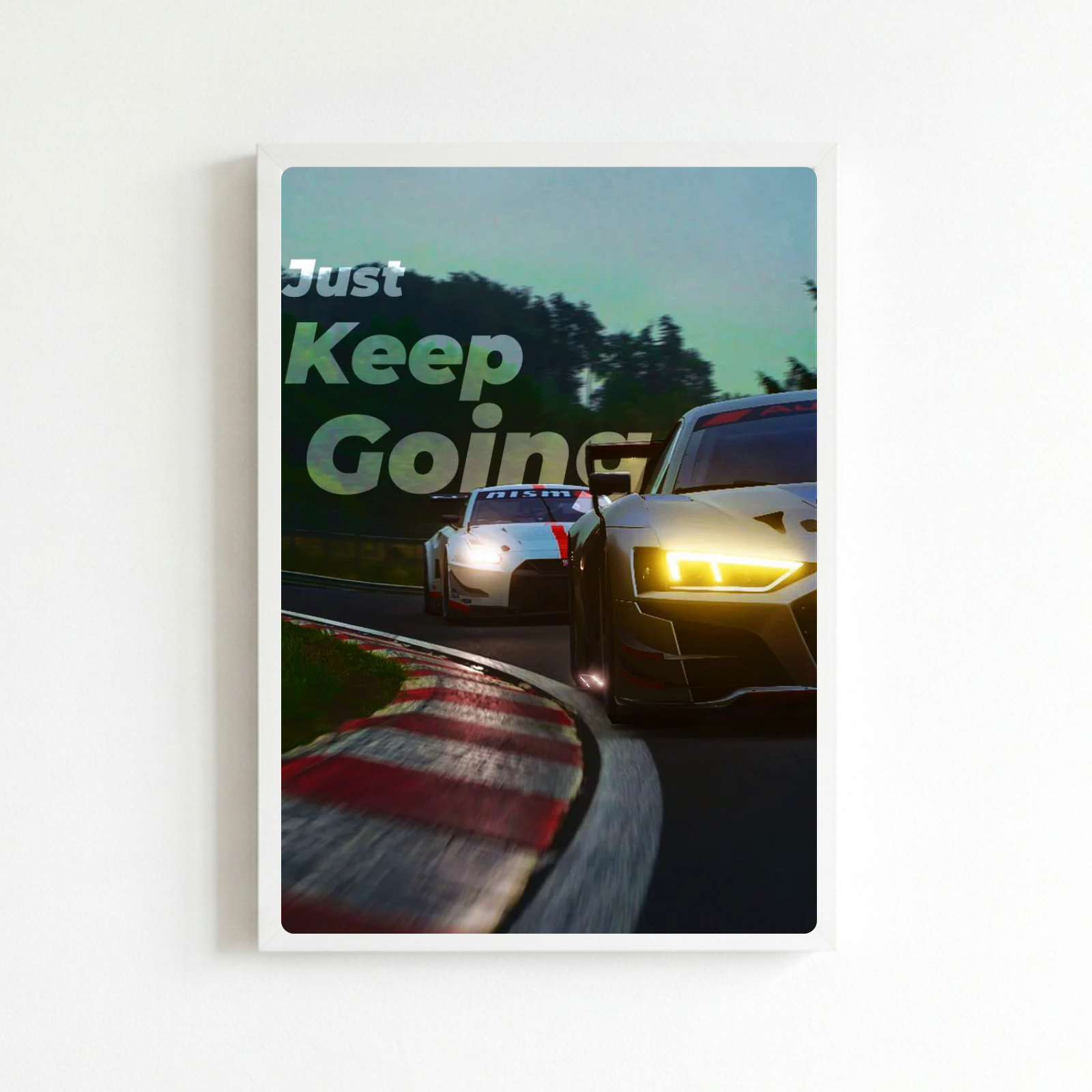 poster car race house deco