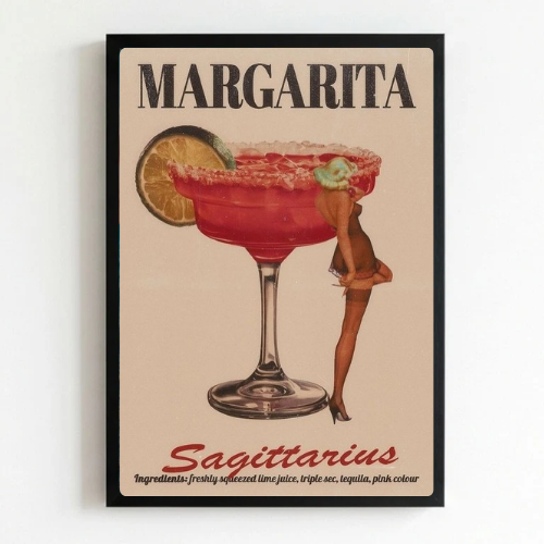 bar and restaurant decoration, margarita sagittarius
