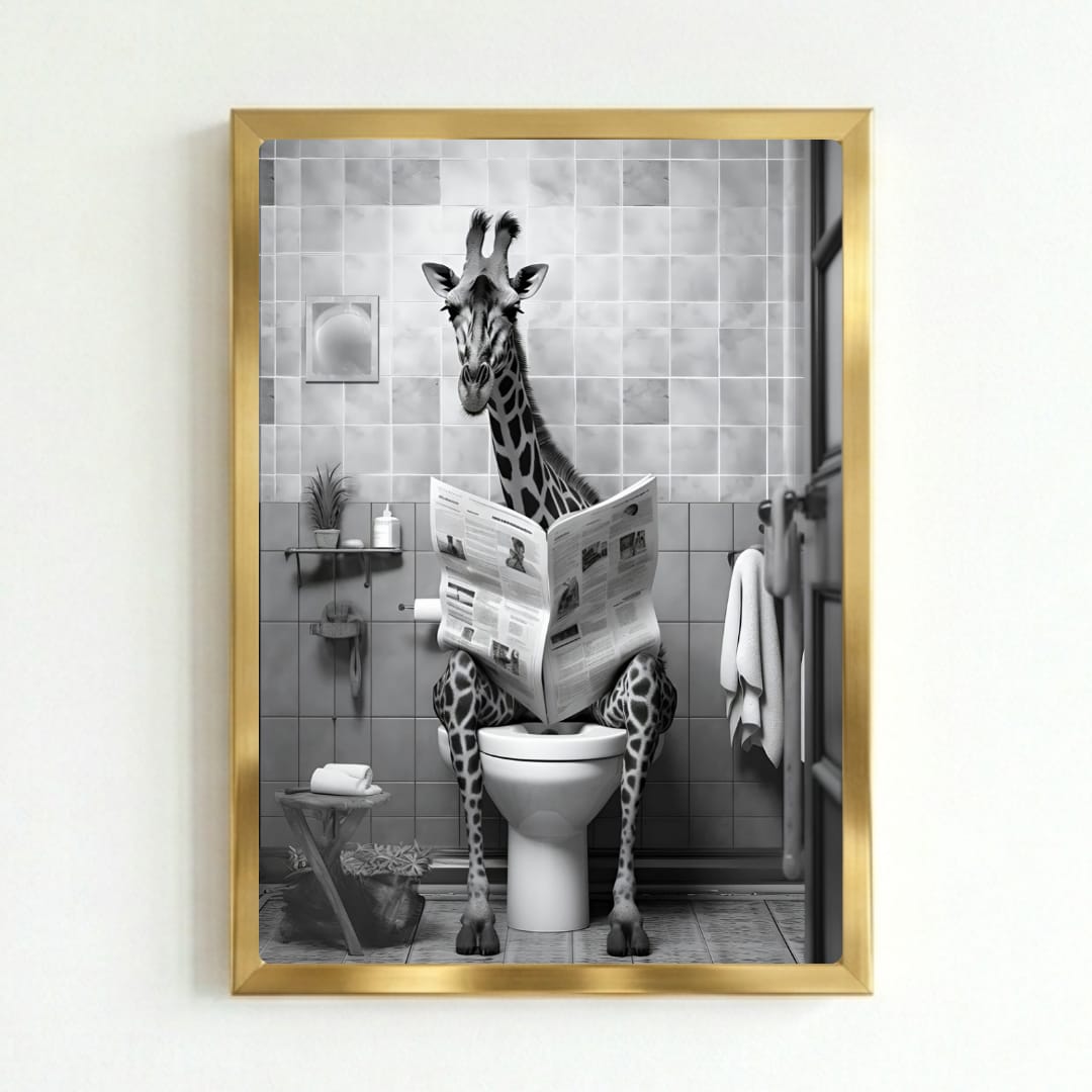 Giraffe house deco bathroom