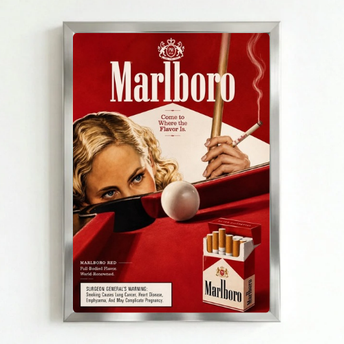 bar and restaurant decoration, Marlboro sigarette