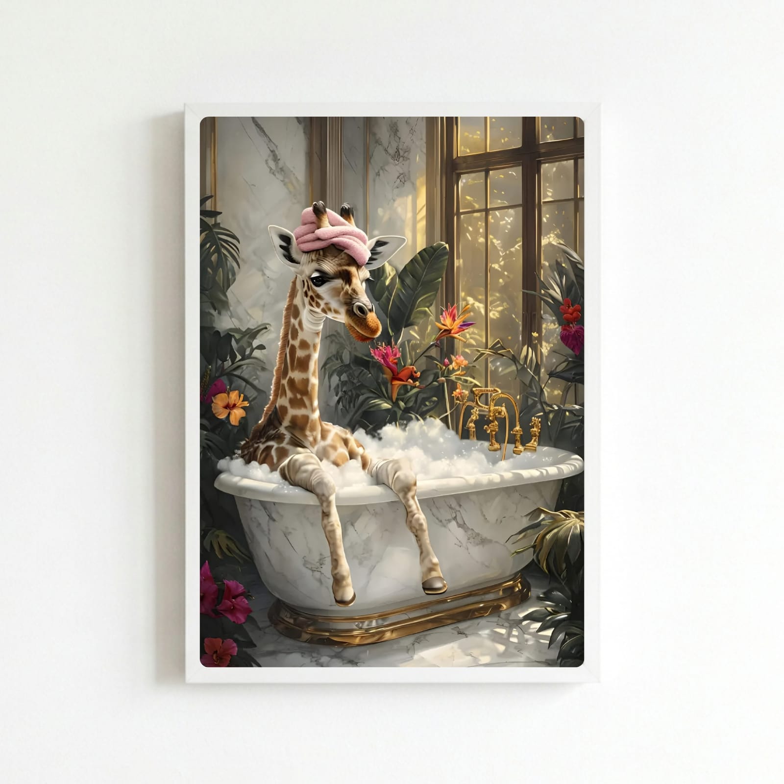Giraffe house deco bathroom