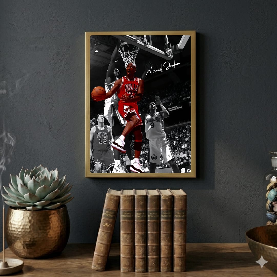 Michael Jordan and Kobe Briant - Basket