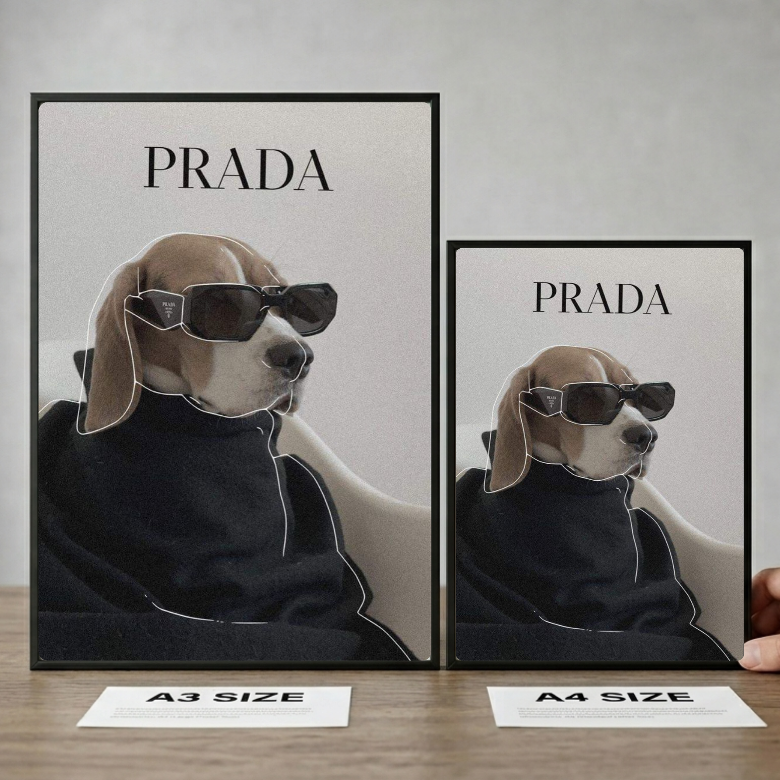 poster luxury brand dog