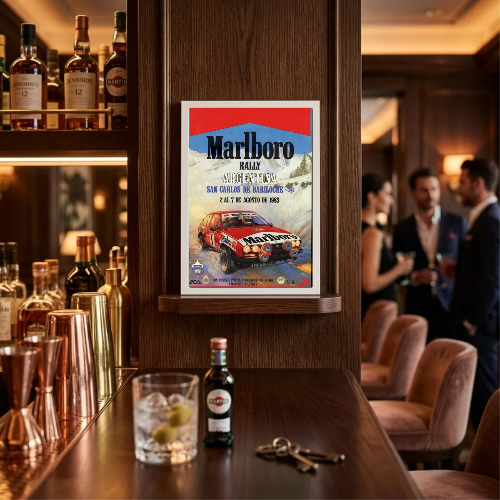 bar and restaurant decoration, Marlboro sigarette