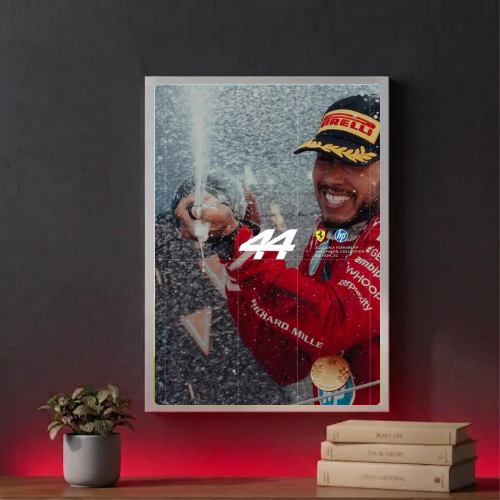 lewis hamilton ferrari poster with frame