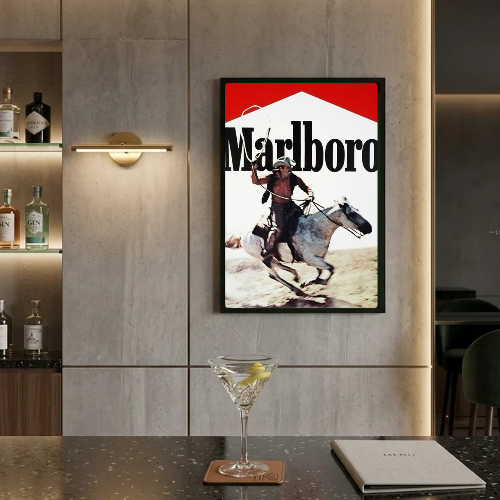 bar and restaurant decoration, Marlboro sigarette