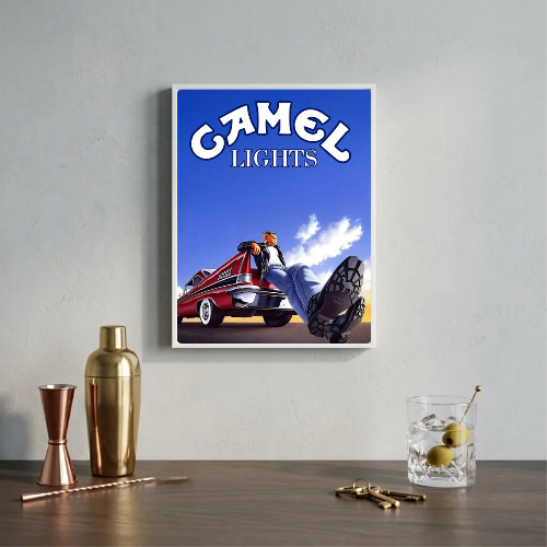 bar and restaurant decoration, Camel sigarette