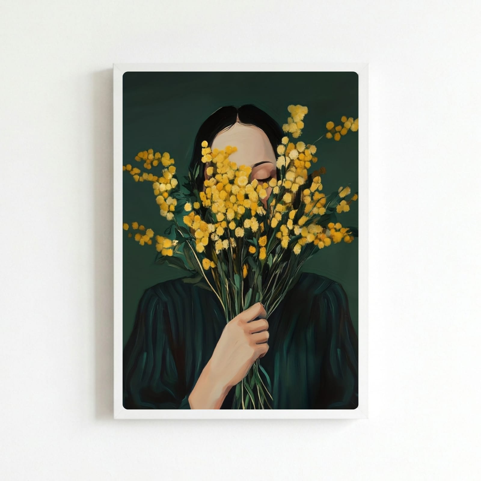 Girl flower house deco
