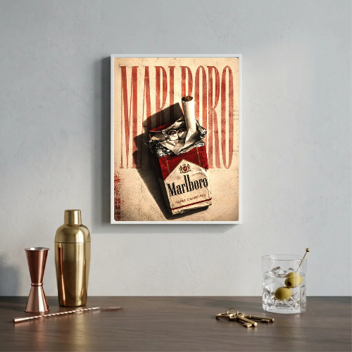 bar and restaurant decoration, Marlboro sigarette