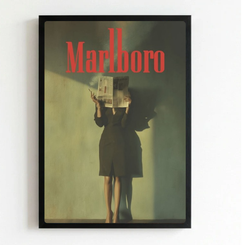 bar and restaurant decoration, Marlboro sigarette