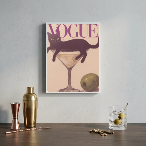bar and restaurant decoration vogue cat martini chic