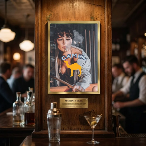 bar and restaurant decoration, Camel sigarette