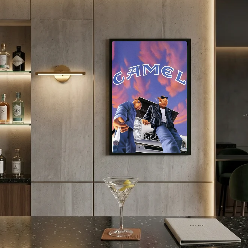 bar and restaurant decoration, Camel sigarette