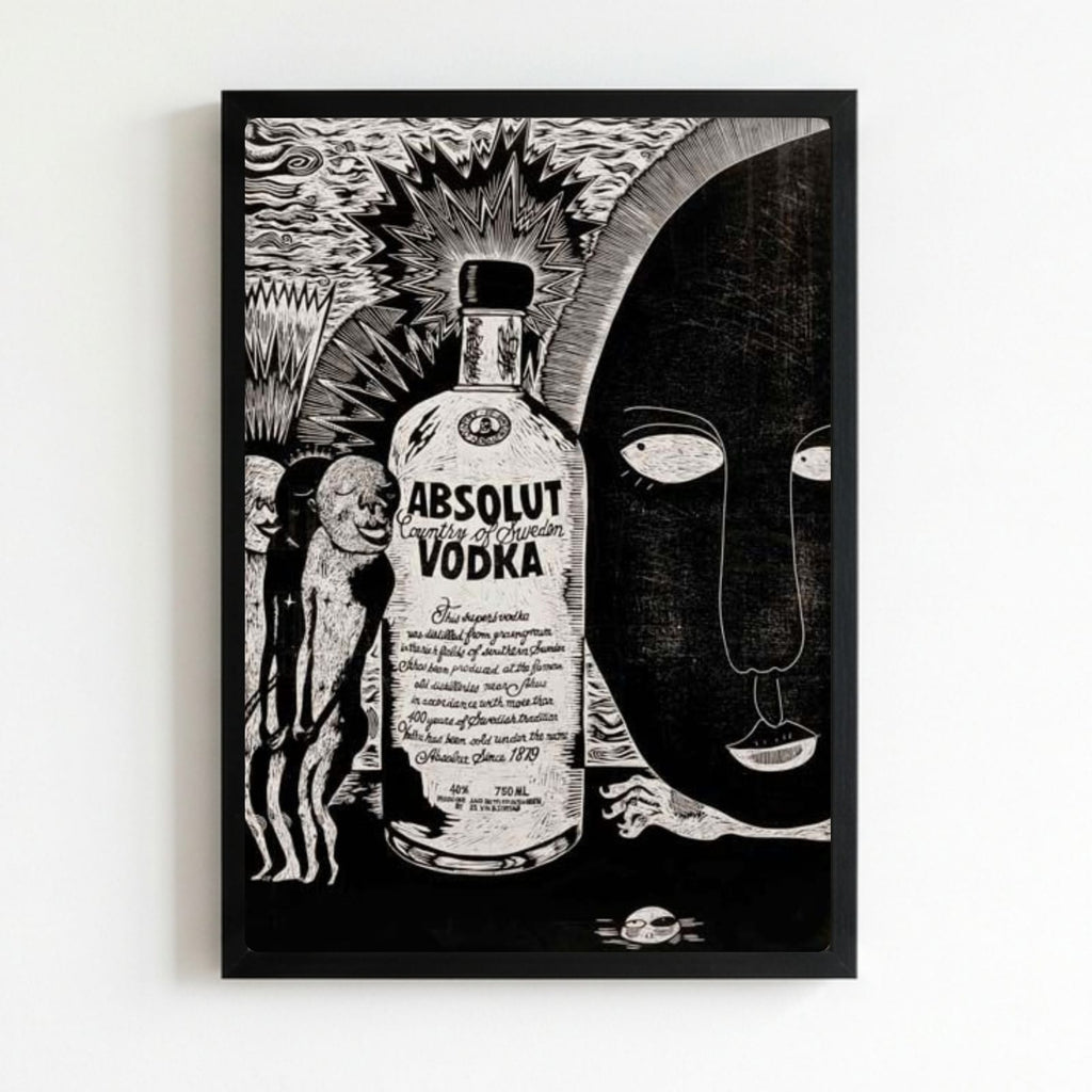 bar and restaurant decoration, vodka