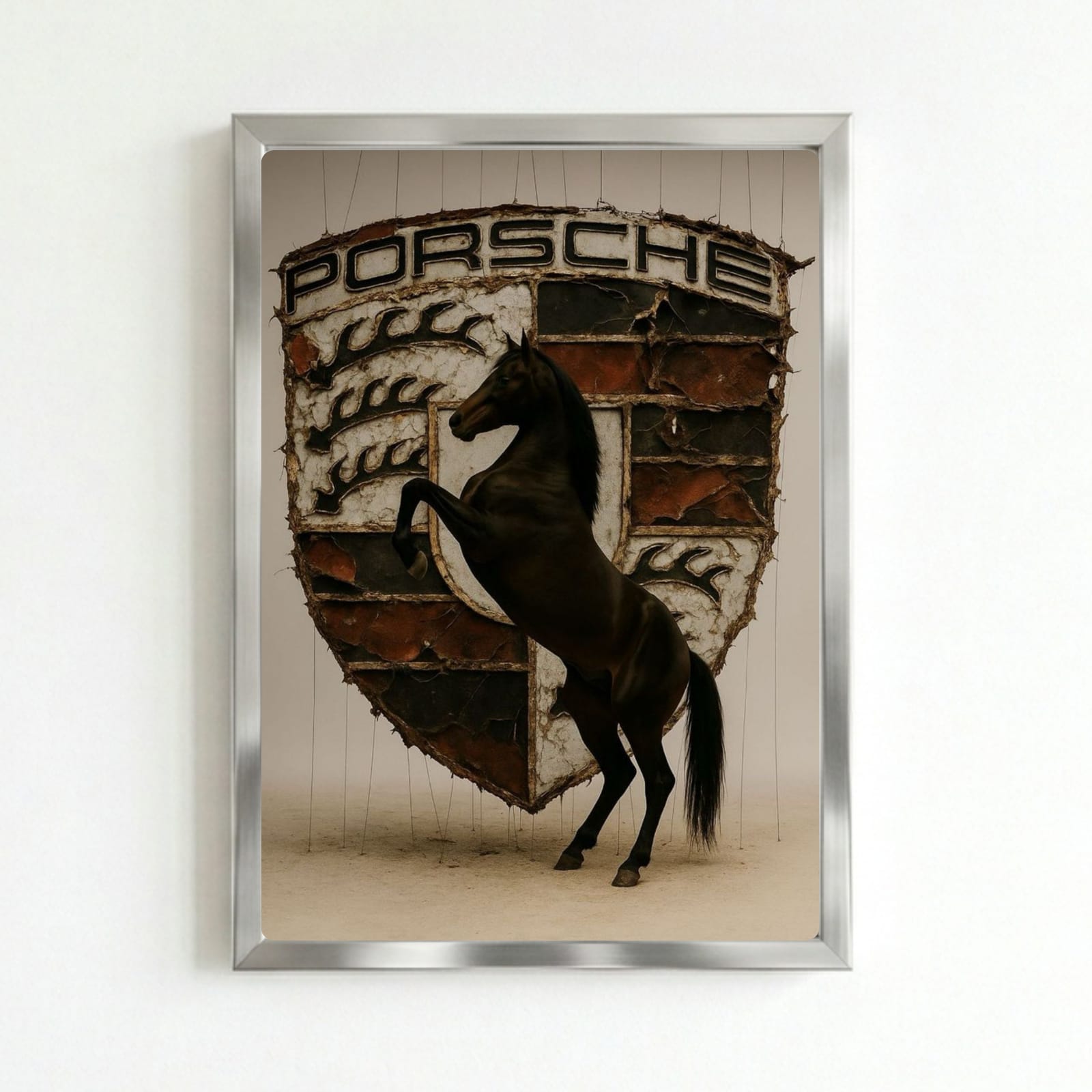 porsche logo poster