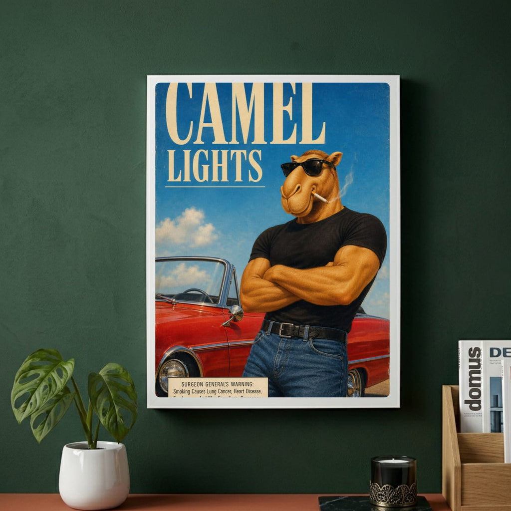 bar and restaurant decoration, camel sigarette