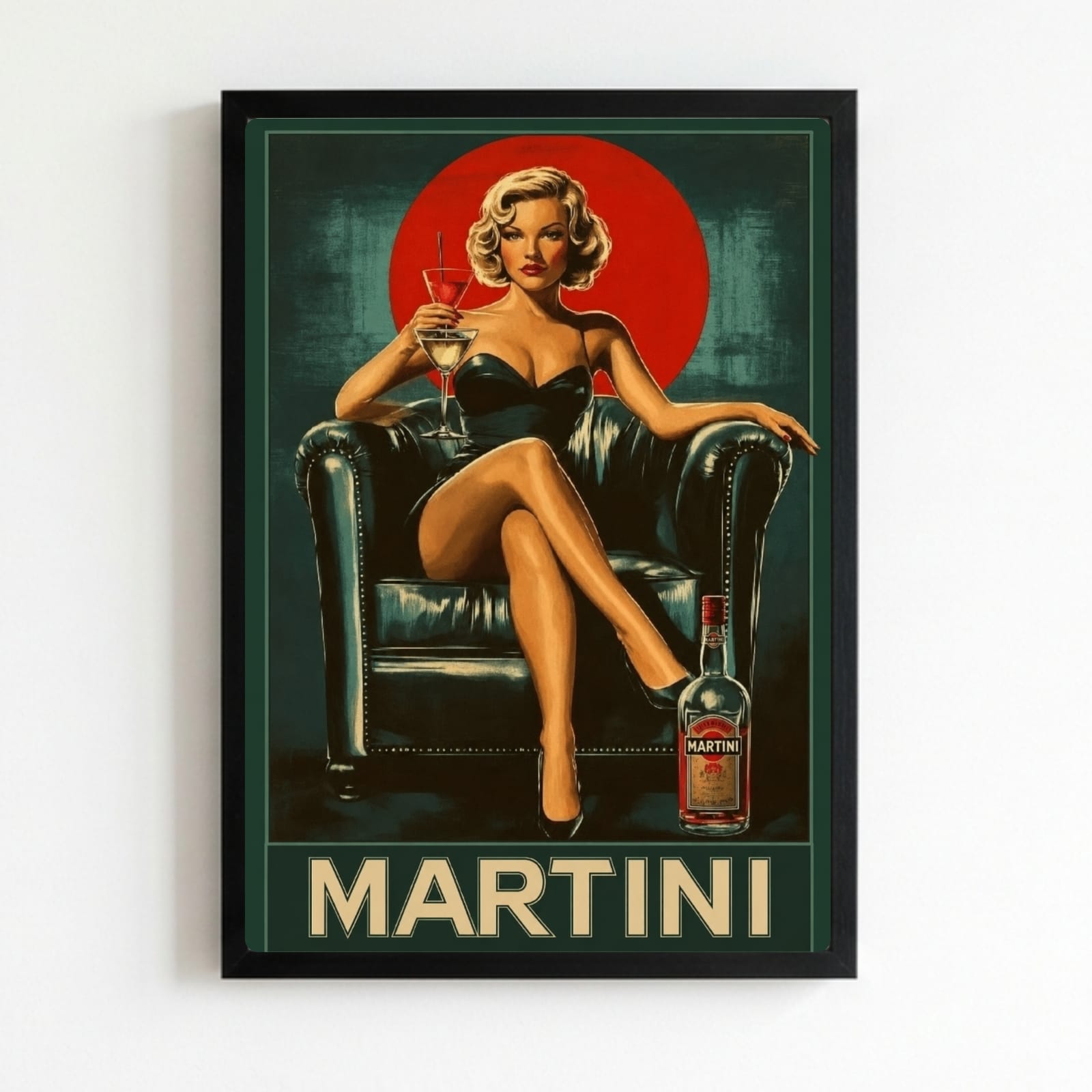 bar and restaurant decoration, martini marilyn monroe