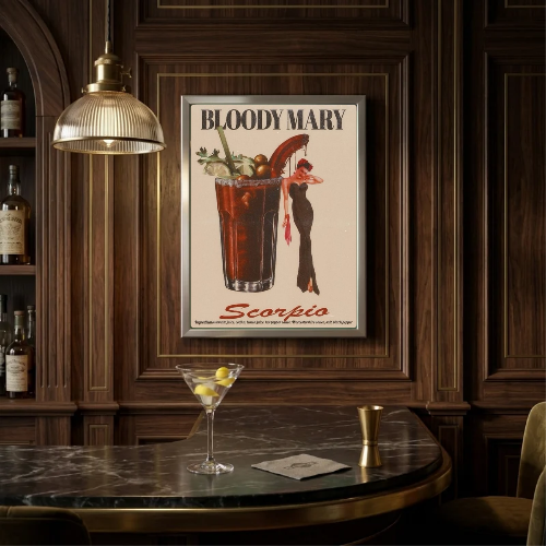 bar and restaurant decoration, espresso martini capricorn