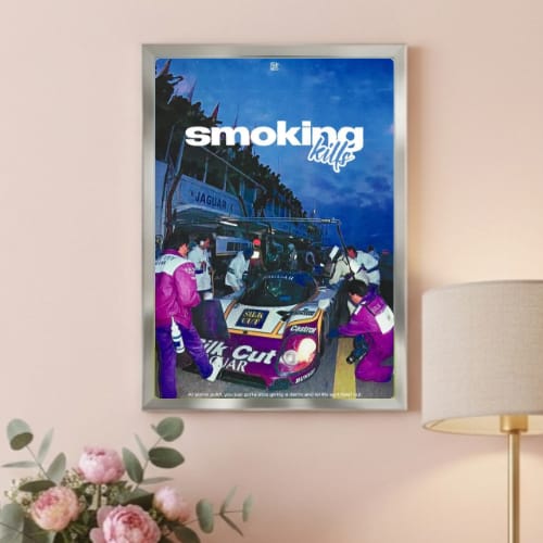 Motor sport smoking kills aesthetics