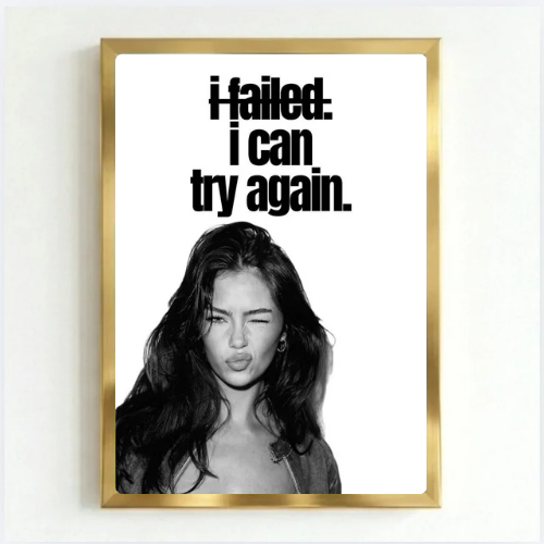 Chic room girl poster