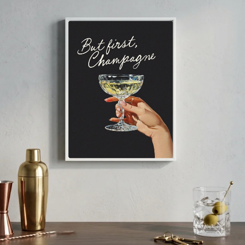 Chic Wine Champagne bar and restaurant decoration