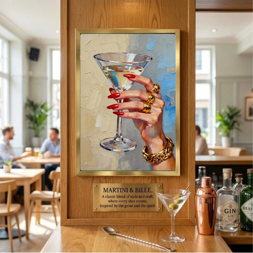 bar and restaurant decoration martini chic