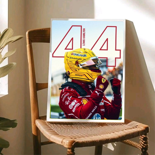 lewis hamilton ferrari poster with frame