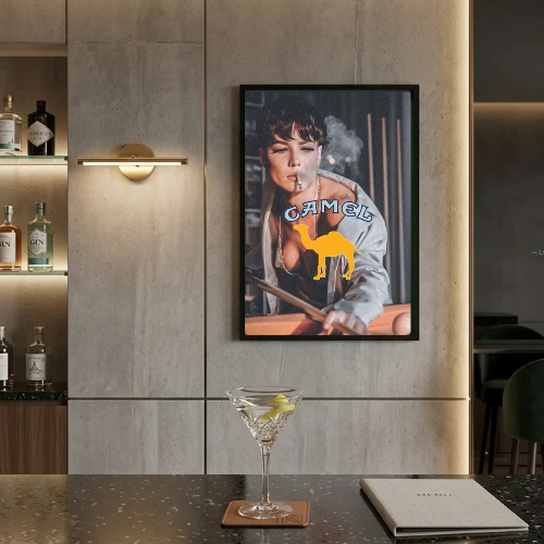 bar and restaurant decoration, Camel sigarette