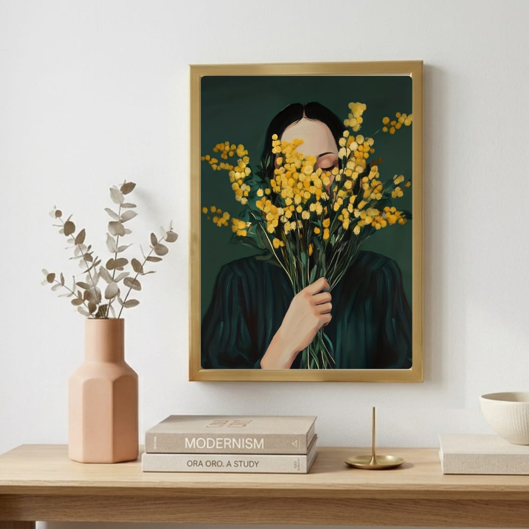 Girl flower house decor