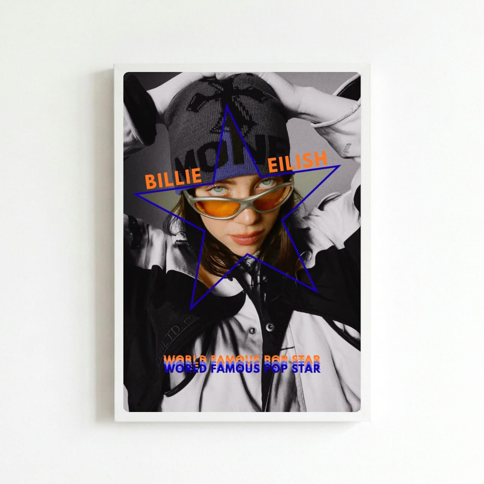 billie eilish - poster autografato