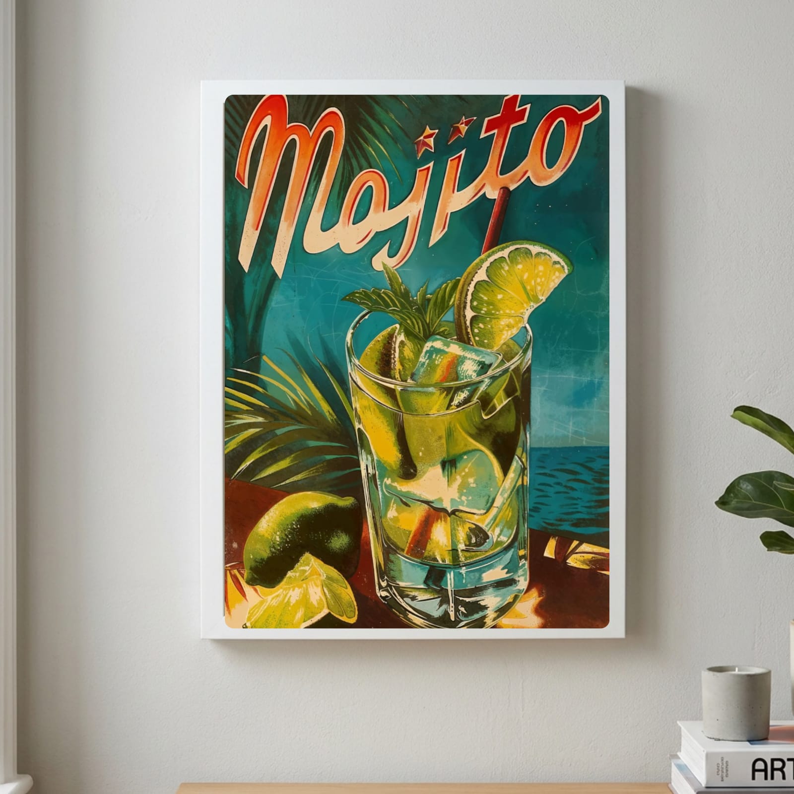 bar and restaurant decoration, mojito
